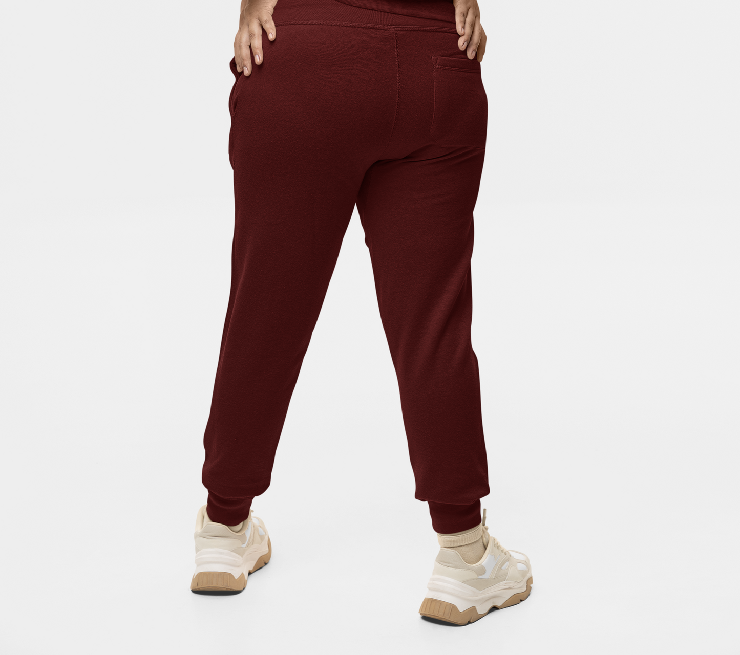 I Look Pretty On Paper Signature Jogger (Cranberry/White)