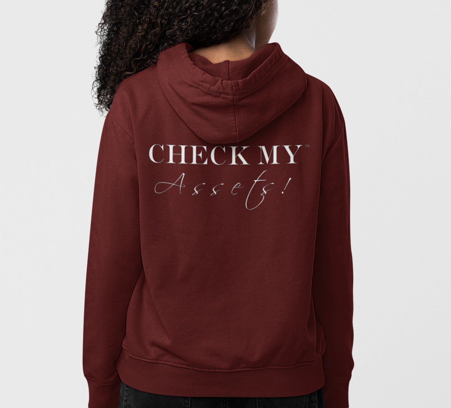 I Look Pretty On Paper Signature Hoodie (Cranberry/White)