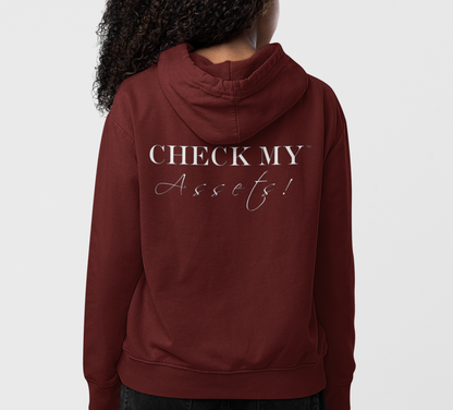 I Look Pretty On Paper Signature Hoodie (Cranberry/White)