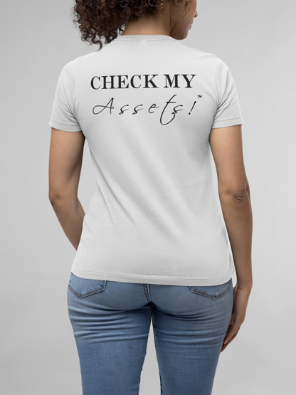 I Look Pretty On Paper Signature Tee - (White/Black)